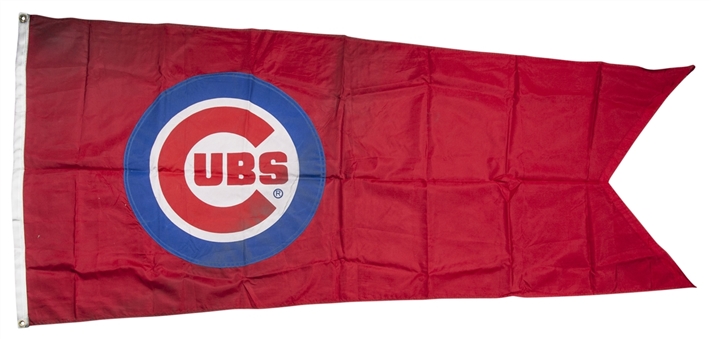2015 Chicago Cubs Logo Red Flag Flown on Wrigley Field Rooftop 